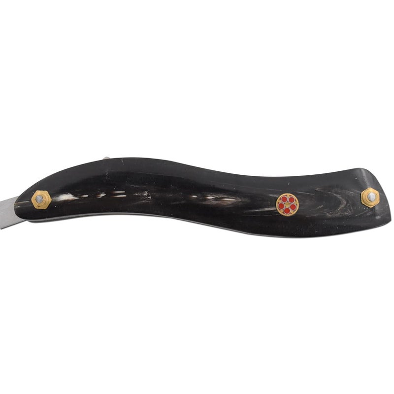 Old Ram Straight Razor | Straight Edge-Razor Red Wood & Bone Handle- Sharp | High Hardness Stainless Steel Cutthroat Straight Edge Blade | Barber Razor (220) - Image 4